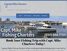 Tablet Screenshot of captainhankcharters.com